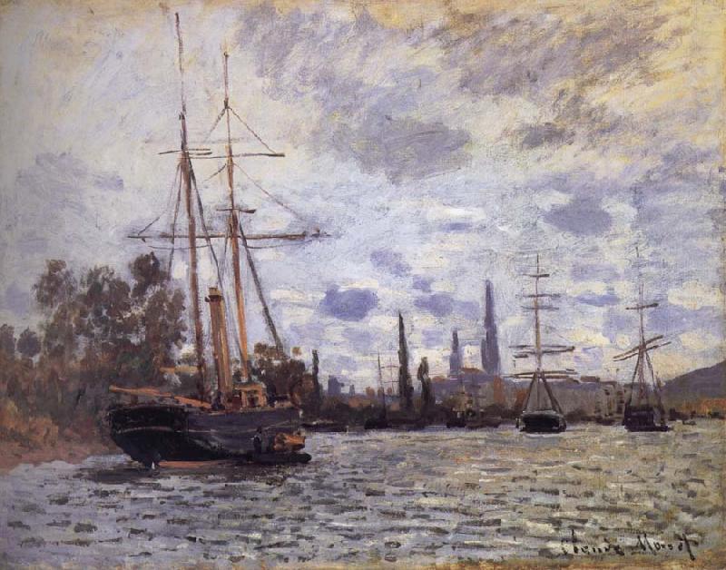 THe Seine at Rouen, Claude Monet